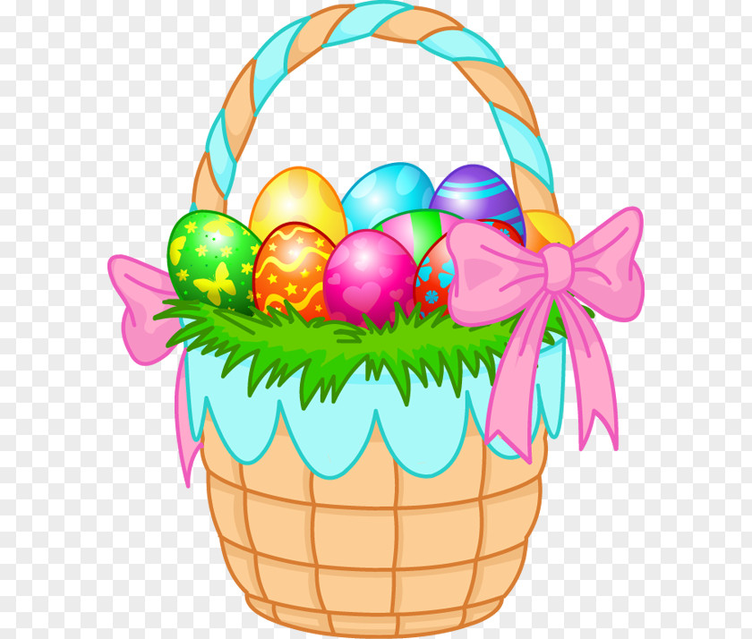 Easter Chicks Bunny Basket Clip Art PNG