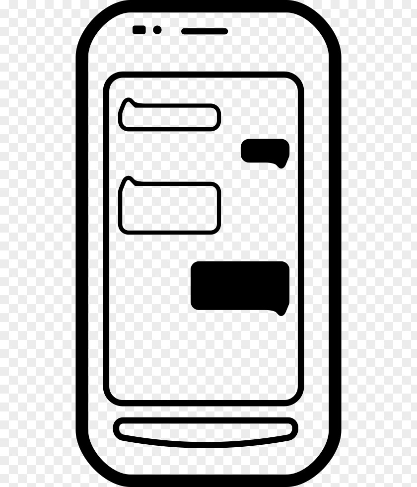 Rectangle Mobile Phone Case Speech Balloon PNG