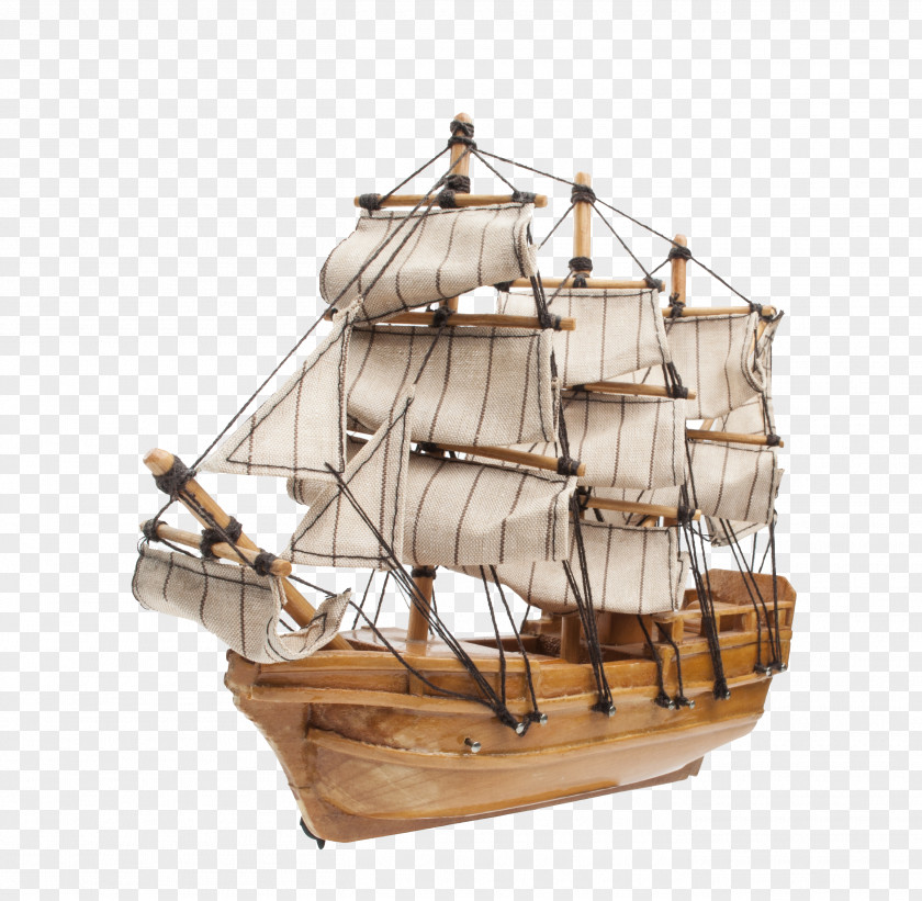 Shipping Sailing Ship Watercraft Wooden Model Clip Art PNG