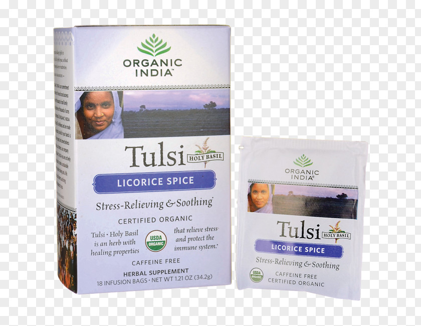 Tea Green Organic Food Holy Basil India PNG