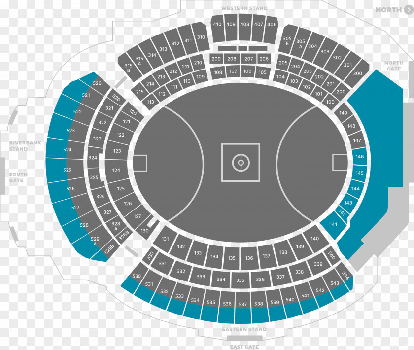 Adelaide Oval Port Football Club Stadium Power Vs Western Bulldogs Tickets PNG