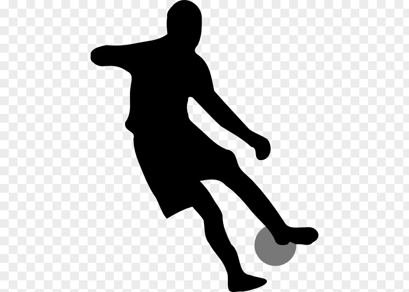 Animated Soccer Player Football Silhouette Clip Art PNG