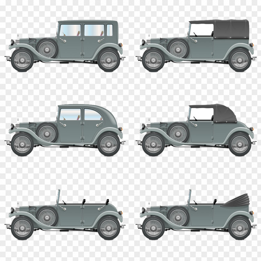 Hand-drawn Cartoon Classic Cars Car Graphic Design Illustration PNG