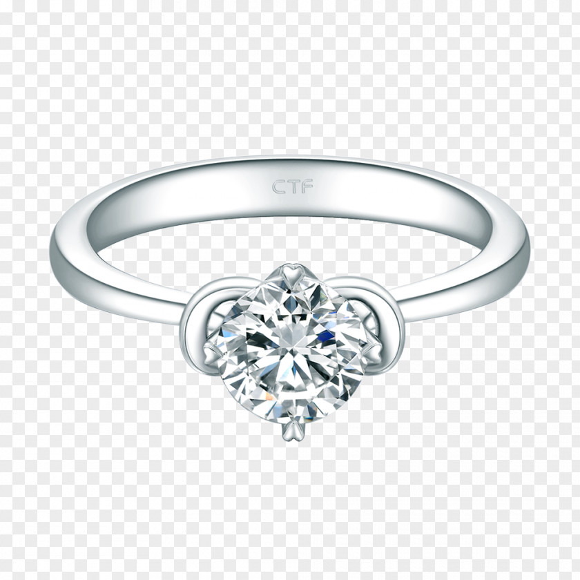 Ring Carat Gemstone Silver Diamond PNG