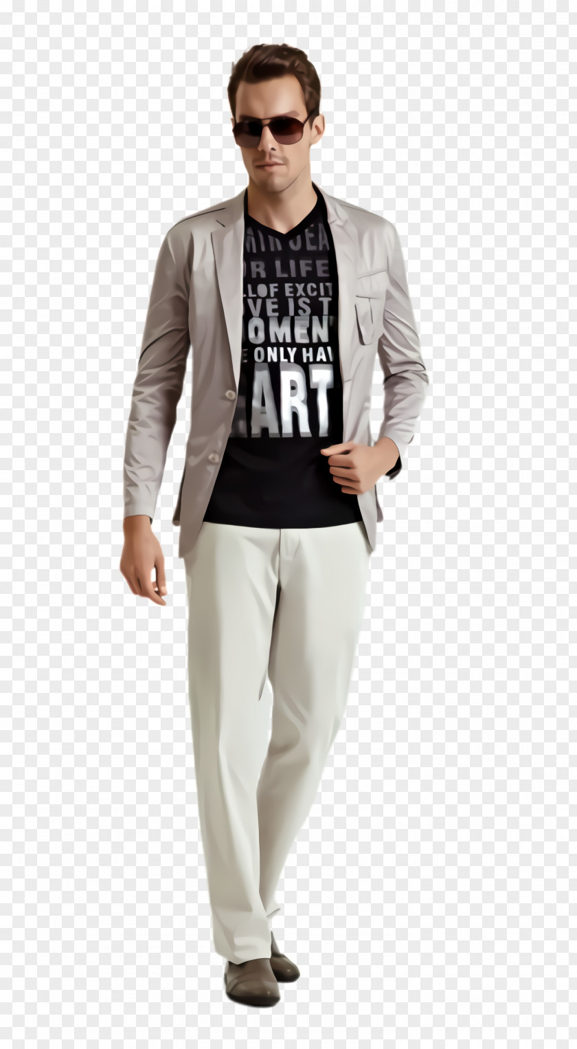 Sleeve Trousers Clothing White Blazer Outerwear Suit PNG