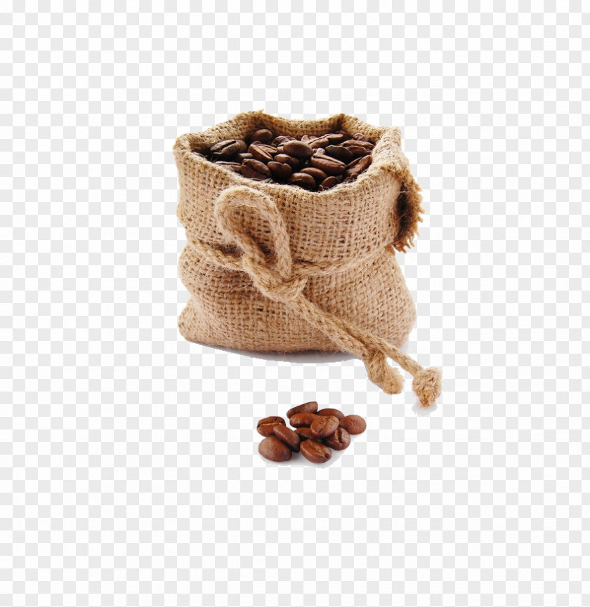 Bag Of Coffee Beans Espresso Coffeemaker Latte Moka Pot PNG