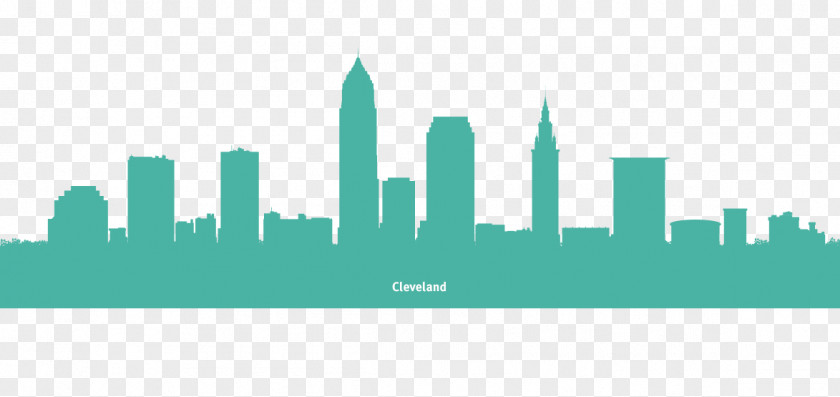 Cleveland Skyline Vector Graphics Silhouette Illustration Image PNG
