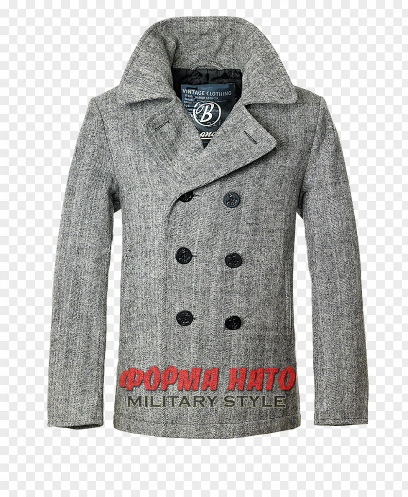 Jacket Pea Coat Double-breasted Grey PNG