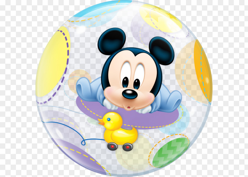Mickey Mouse Minnie Epic 60cm Clear Deco Bubble Balloon PNG
