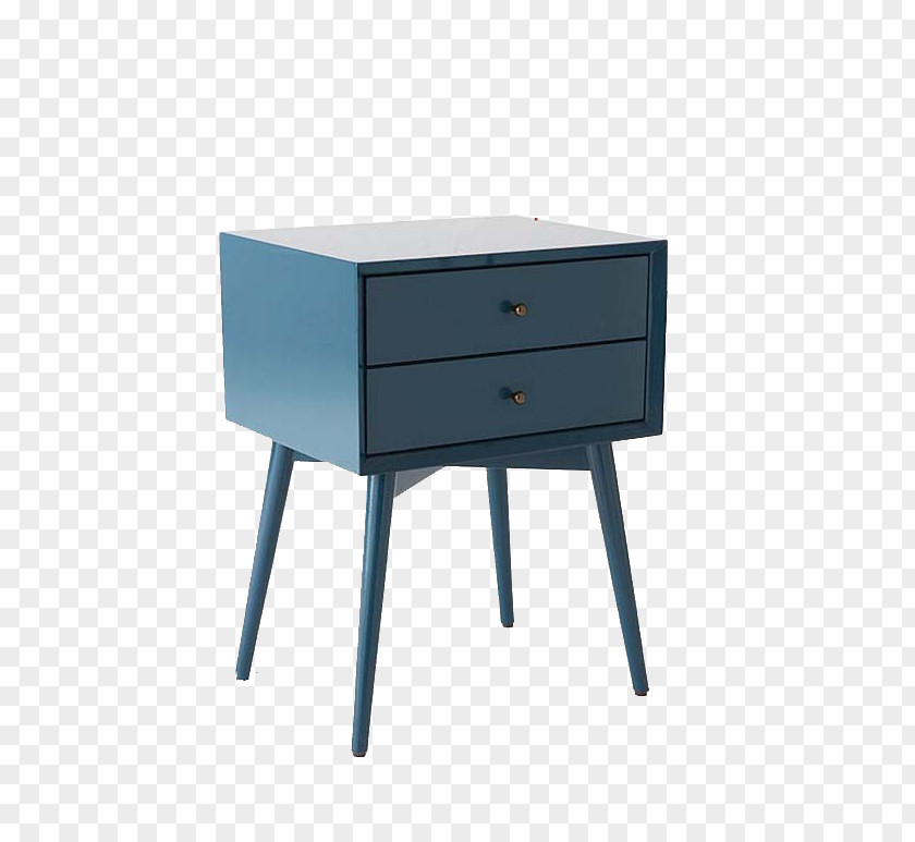 Simple Blue Cupboard Nightstand Table Wardrobe PNG