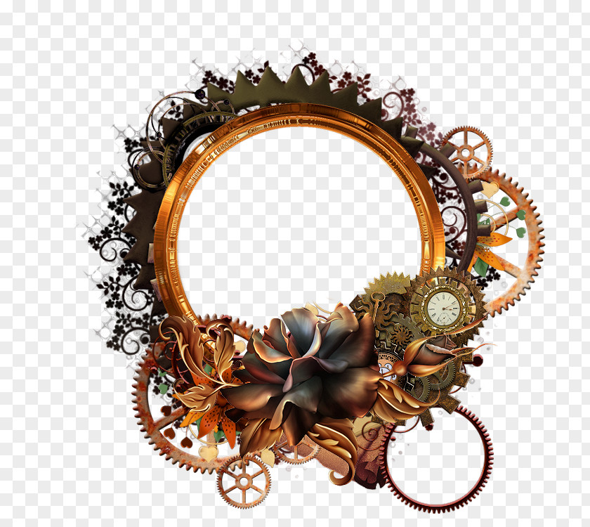 Steampunk Frame Clip Art PNG