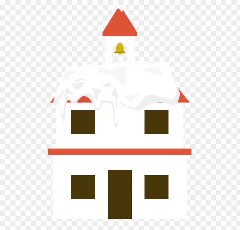 Vector Church Building Roof Snow PNG