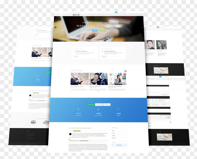 WordPress Responsive Web Design Template Joomla Page Computer Software PNG