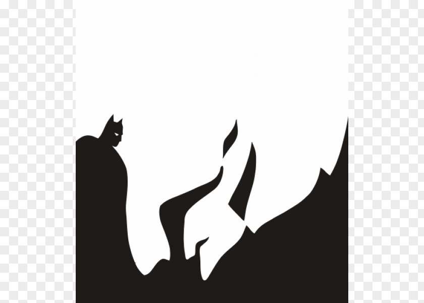 Batman Silhouette Joker Figure–ground Optical Illusion PNG