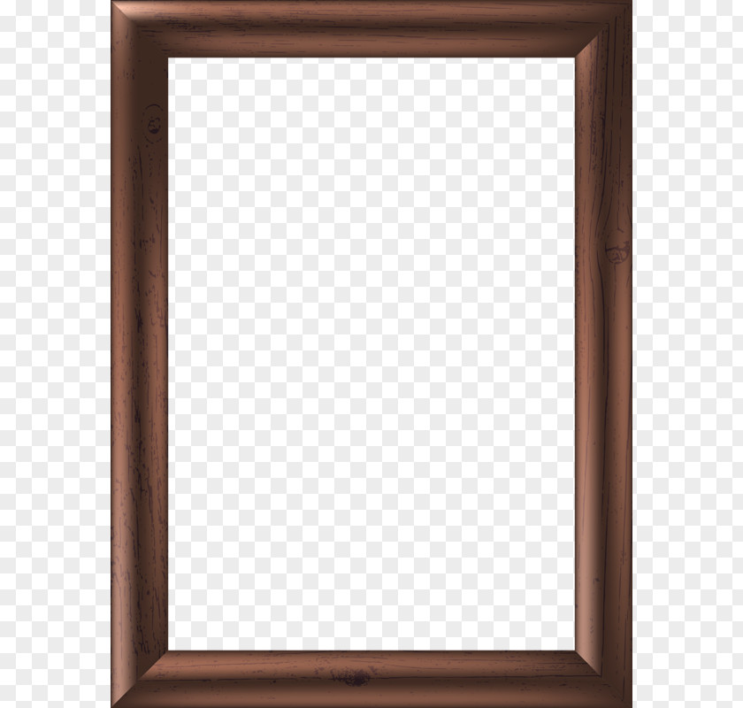 Brown Frame Window Picture Square Angle Wood Stain PNG