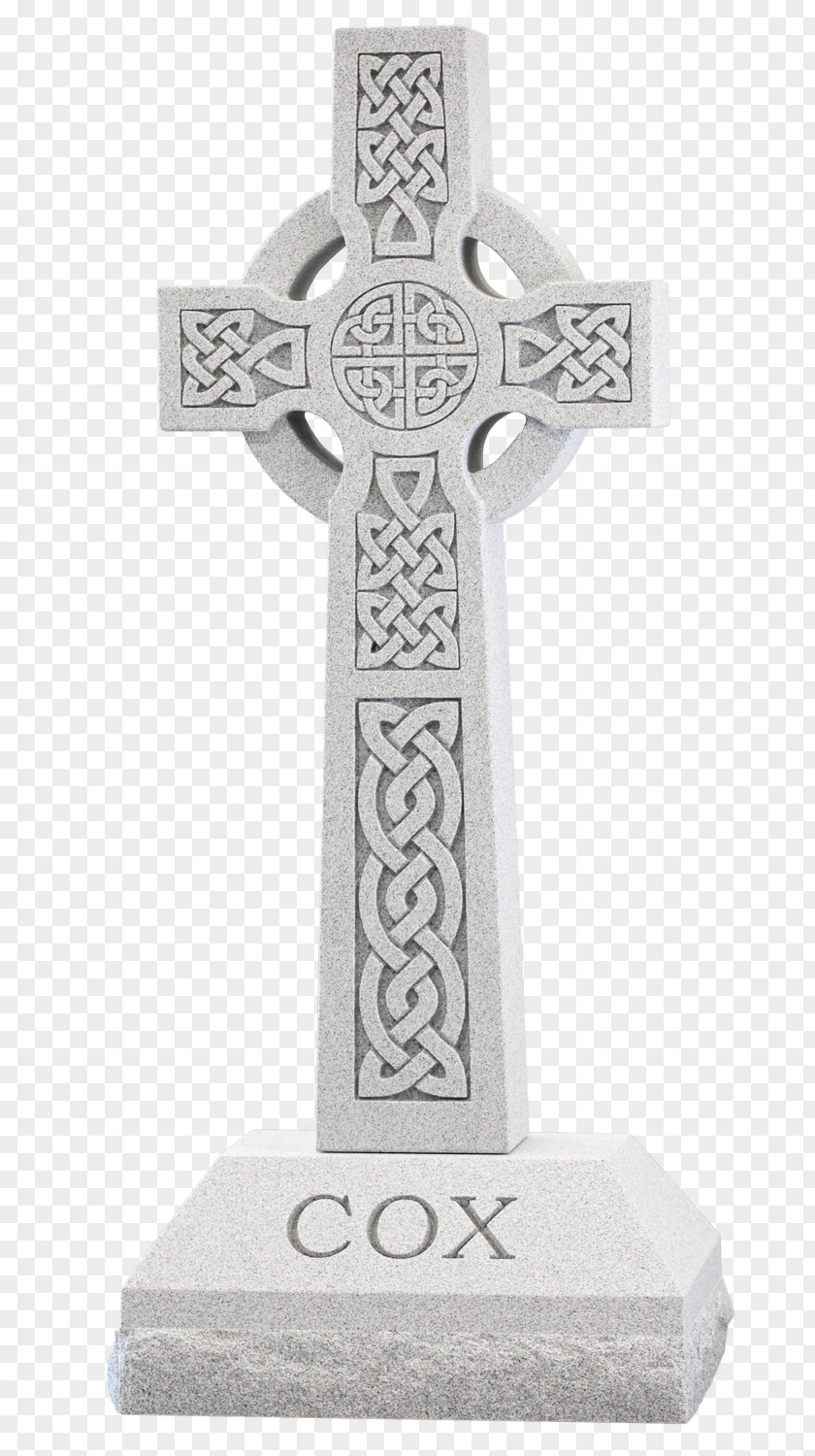Christian Cross High Celtic Headstone PNG