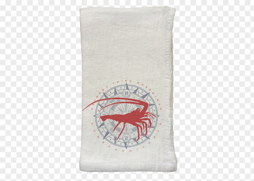 Flour Sack Table Cloth Napkins Spiny Lobster PNG