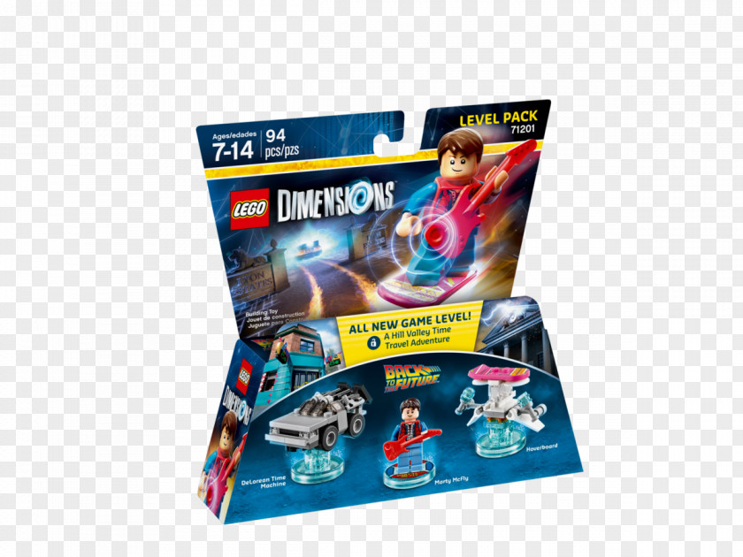Lego Dimensions Marty McFly Dr. Emmett Brown Back To The Future PNG