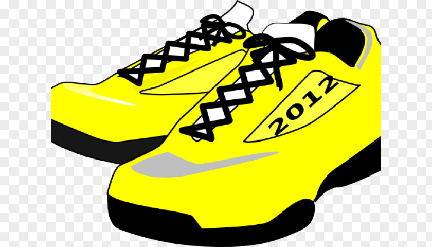 Old Sneakers Clip Art Sports Shoes Yellow PNG