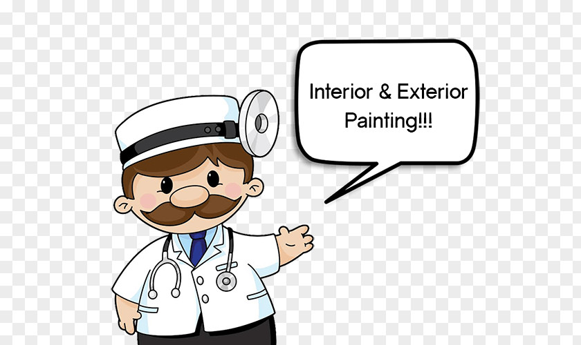 Painter Interior Or Exterior Physician Cartoon Clip Art PNG