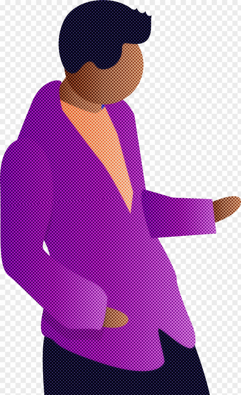 Purple Violet Standing Outerwear Sleeve PNG