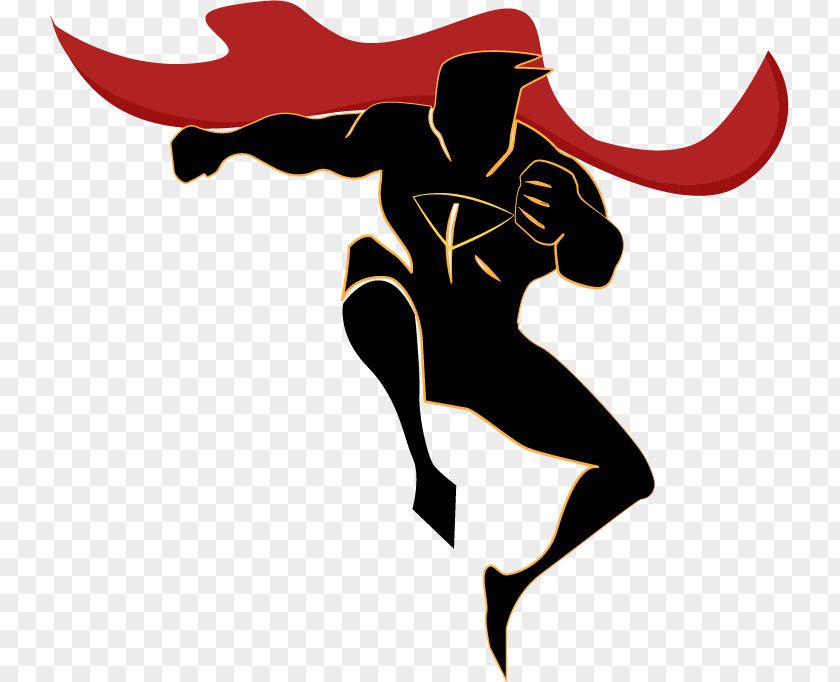 Superhero Silhouette Clark Kent Iron Man PNG