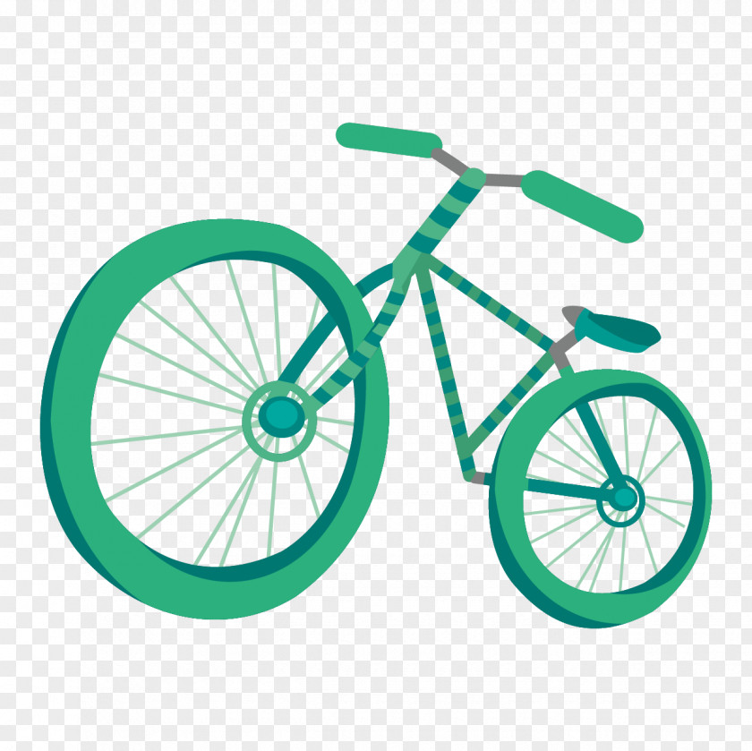 Hand-painted Cartoon Bike Bicycle Pedal Wheel Frame Drawing PNG