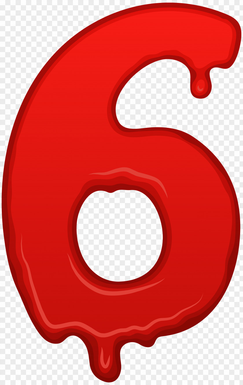 Number Red Clip Art PNG