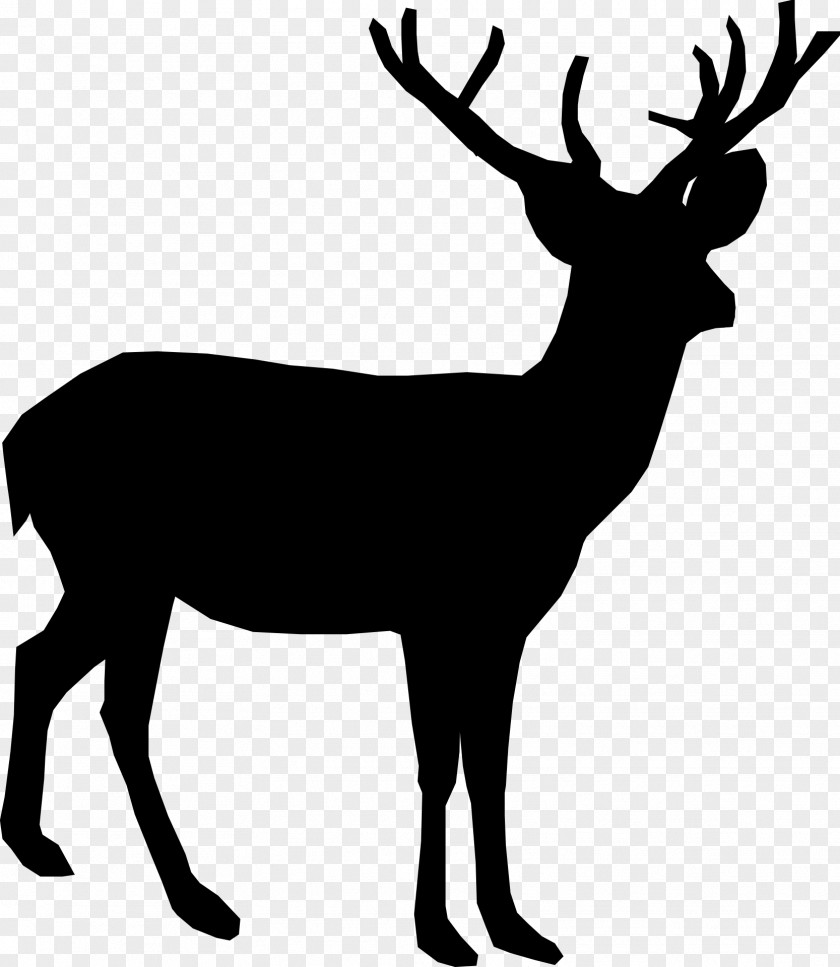 Reindeer Deer Silhouette Moose Clip Art PNG