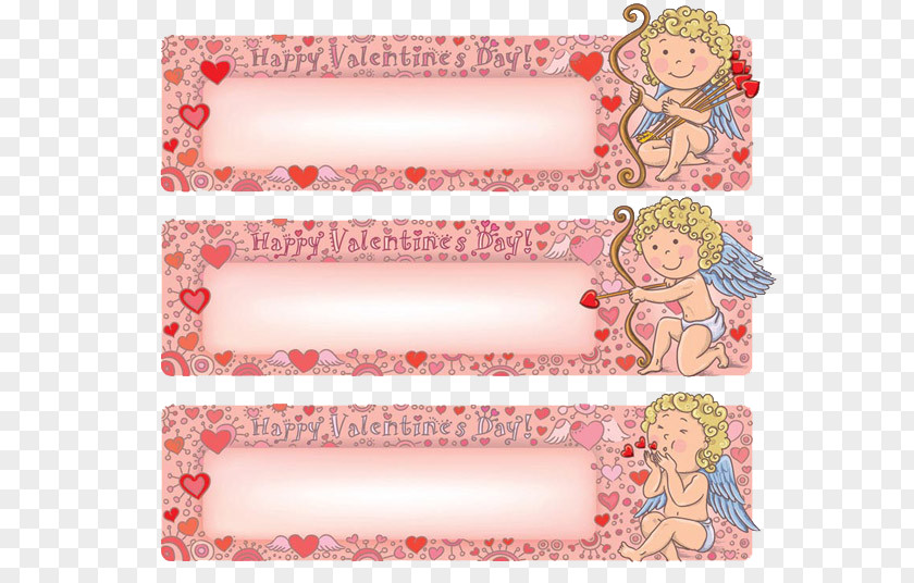 Cupid Web Banner Valentines Day Love PNG