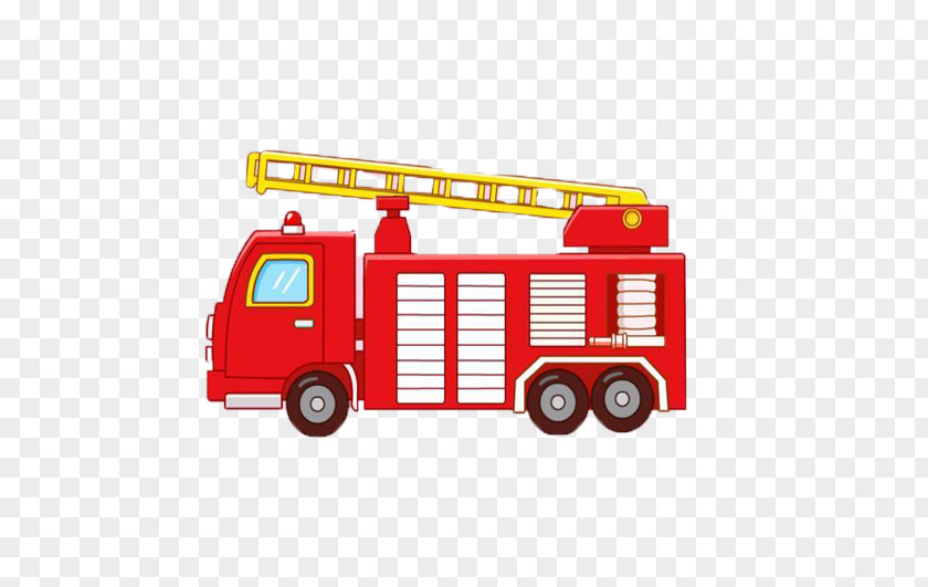 Red Fire Truck Windows Car Engine Vehicle PNG