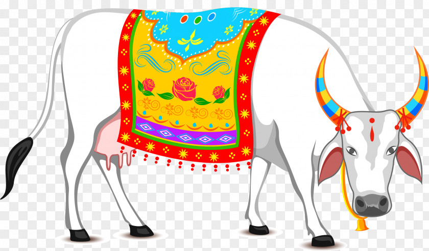 White National Wind Cattle Thai Pongal Makar Sankranti Wish Lohri WhatsApp PNG