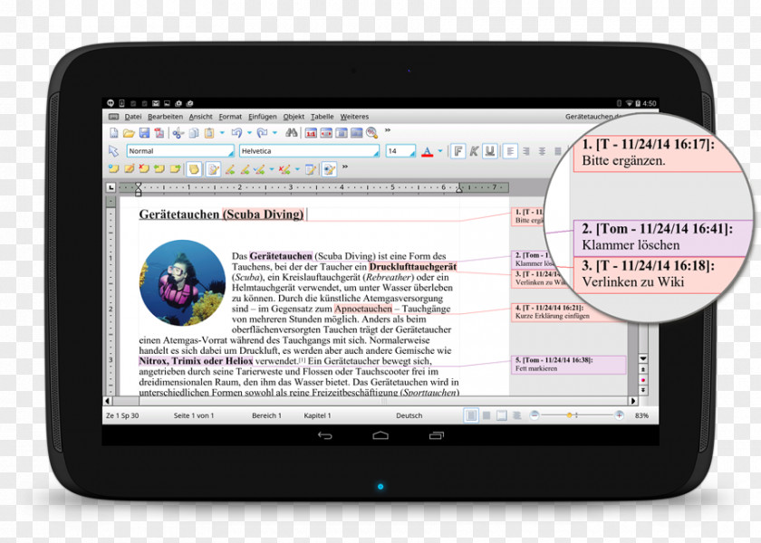 Android TextMaker SoftMaker Word Processor Tablet Computers Computer Software PNG