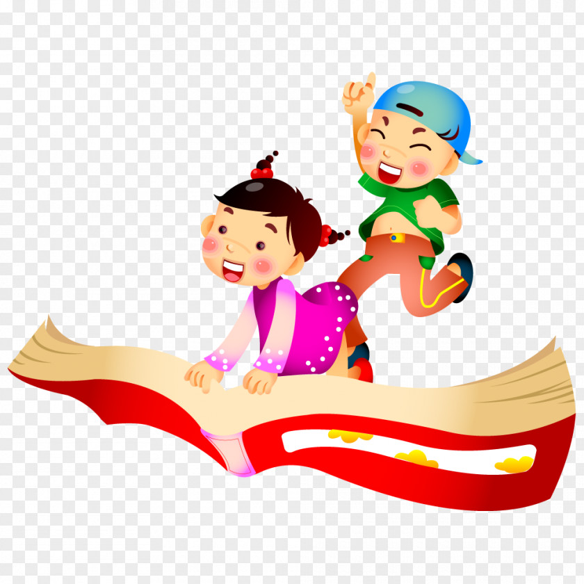 Child Sitting On The Books Summer Vacation Happiness PNG