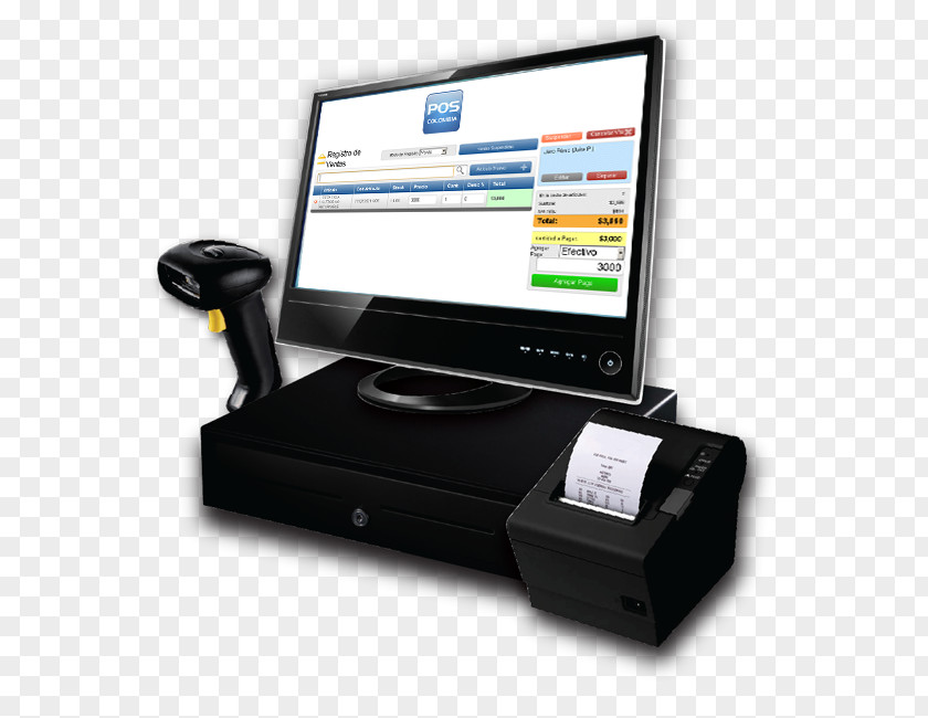 Computer Point Of Sale Colombia Software System Sales PNG