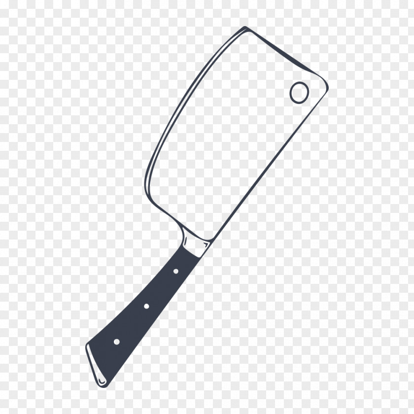 Hand Painted Kitchen Knife PNG
