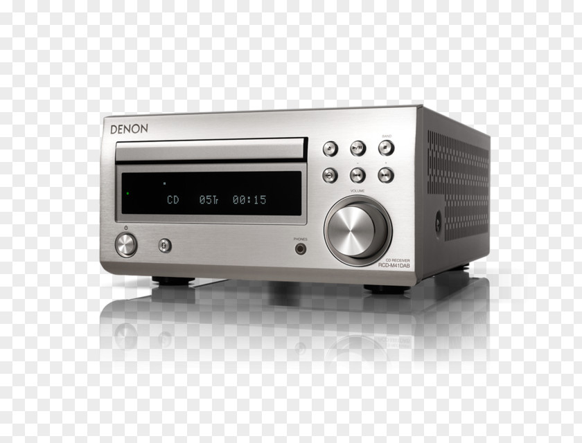 Radio Denon D-M41DAB Hi-Fi System High Fidelity AV Receiver FM Broadcasting PNG