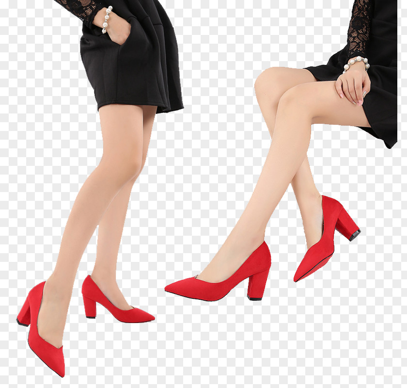Red High Heels Shoe High-heeled Footwear PNG