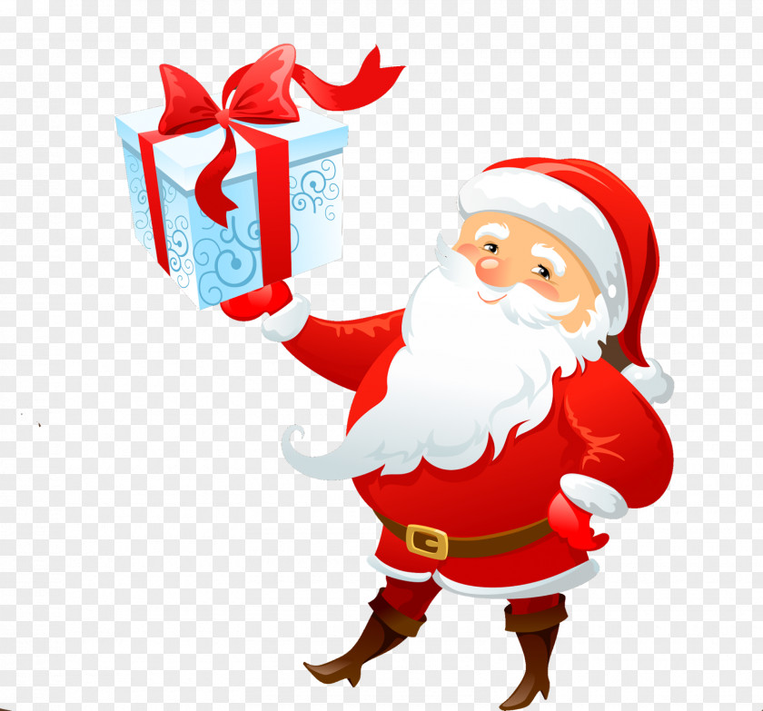 Santa Claus Snowman And Christmas PNG