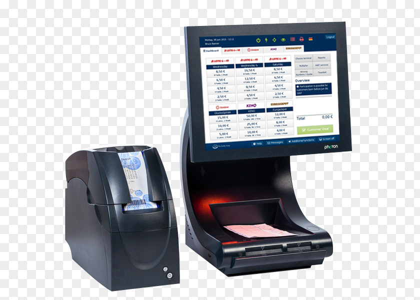 Self-service Lottery Machine Computer Terminal Video Ohio PNG