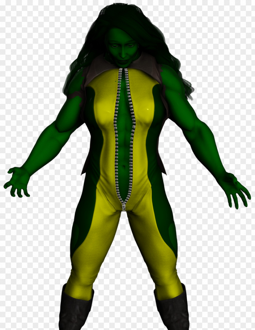 She Hulk Costume Design Organism Character Fiction PNG