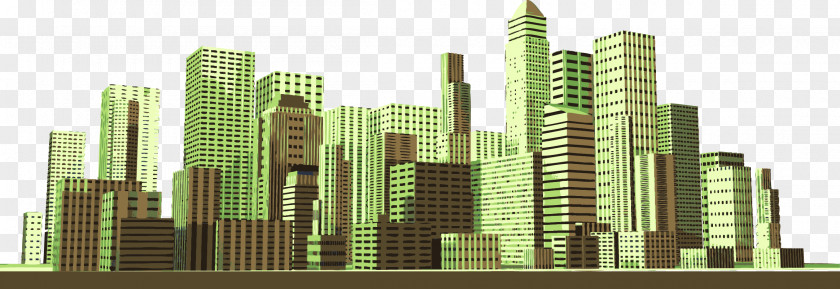 Vector City Building Silhouette Biurowiec Architecture PNG