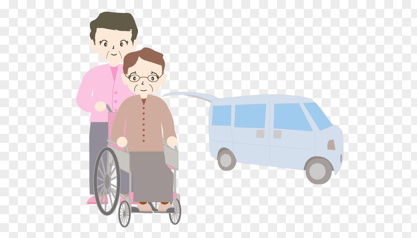 Wheelchair Illustration Caregiver 介助 Taxi PNG
