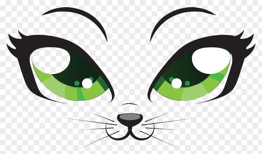 Cat Partial Close-up Kitten Cartoon Eye Royalty-free PNG