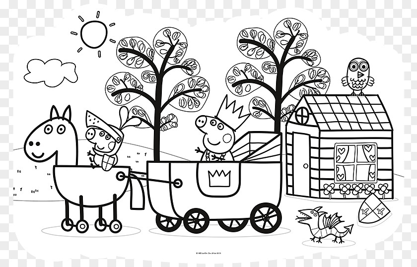 Child Coloring Book Illustration Fable Text PNG