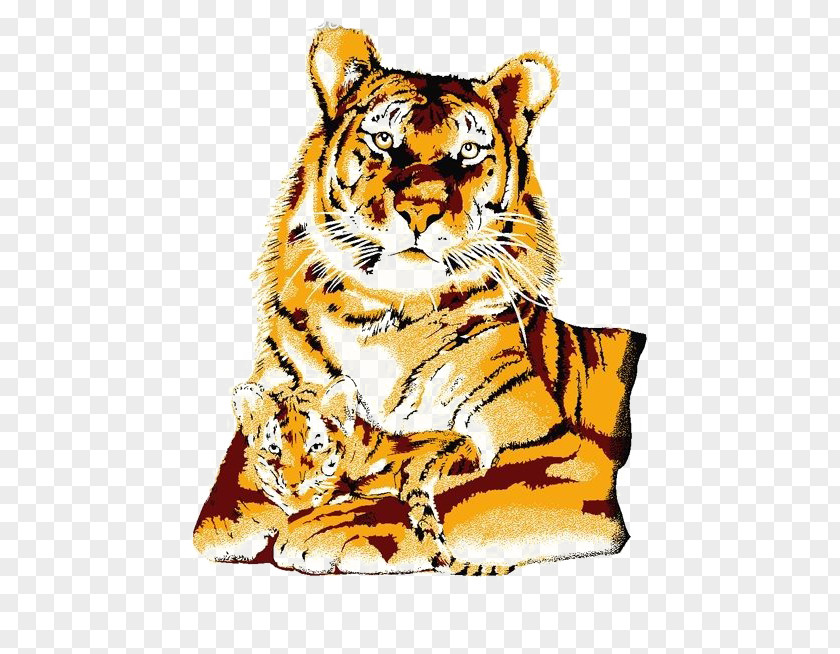 Creative Hand-painted Watercolor Tiger Adanaspor T-shirt PNG