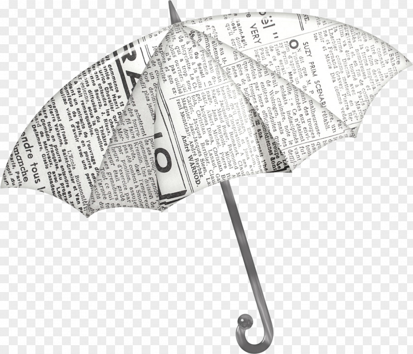 Creative Newspaper Umbrella Designer Clip Art PNG