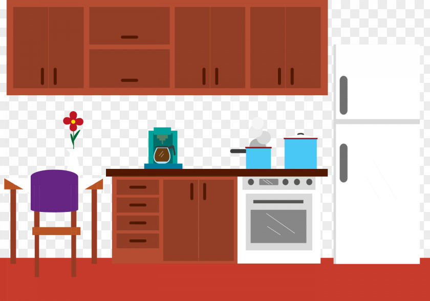 Red Central Kitchen Kitchenware Cuisine PNG