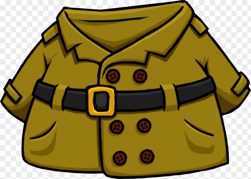 Yellow Cartoon Outerwear Jacket PNG