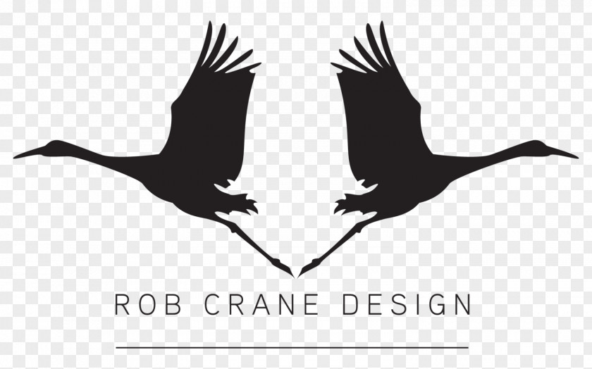 Duck Crane Logo Graphic Design PNG